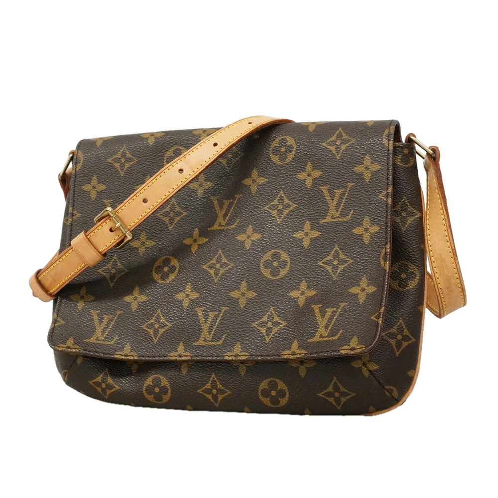 Louis Vuitton Monogram Musette Tango Short Strap Shoulder Bag M51257 Brown Wo...